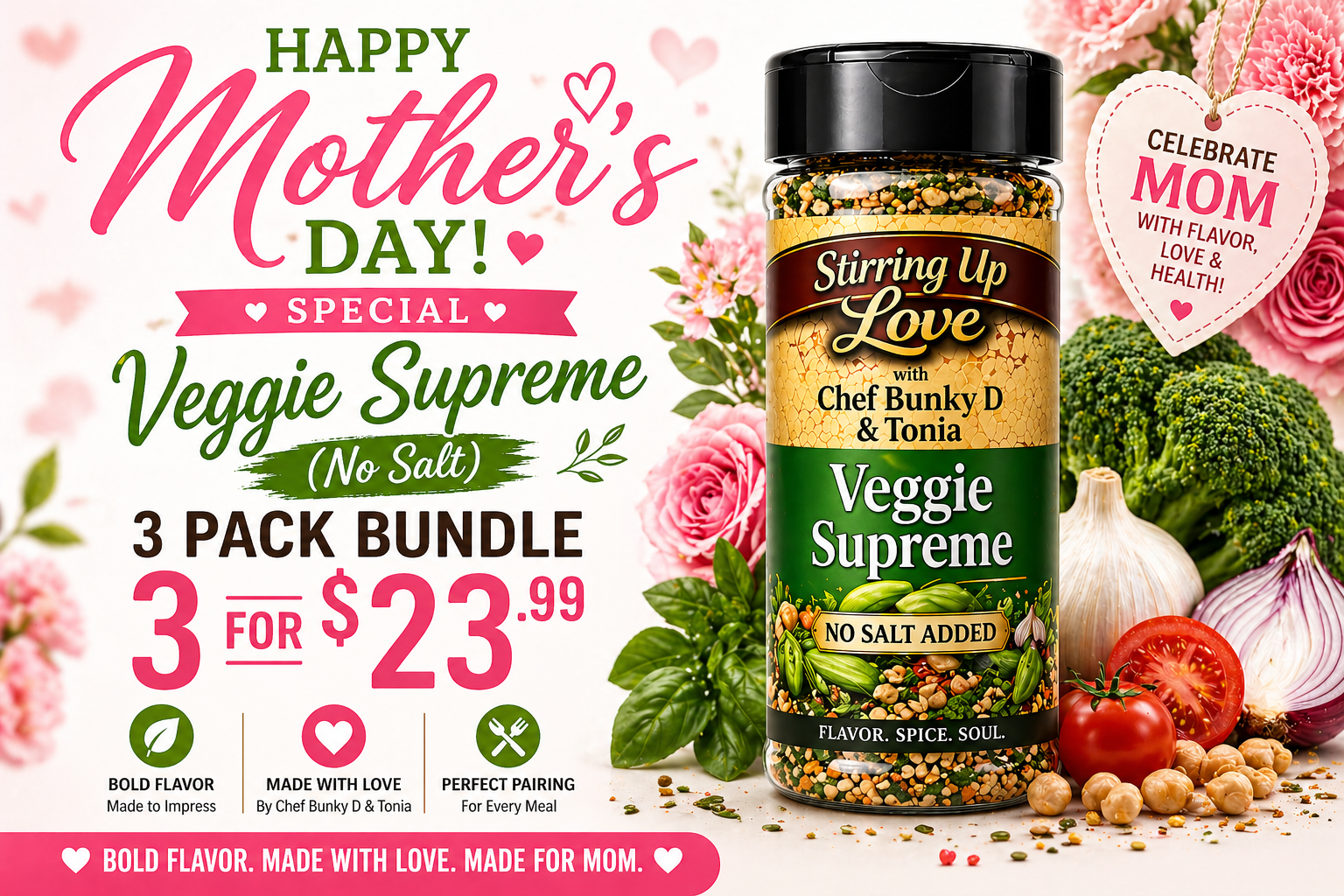 3 Pack Veggie Supreme