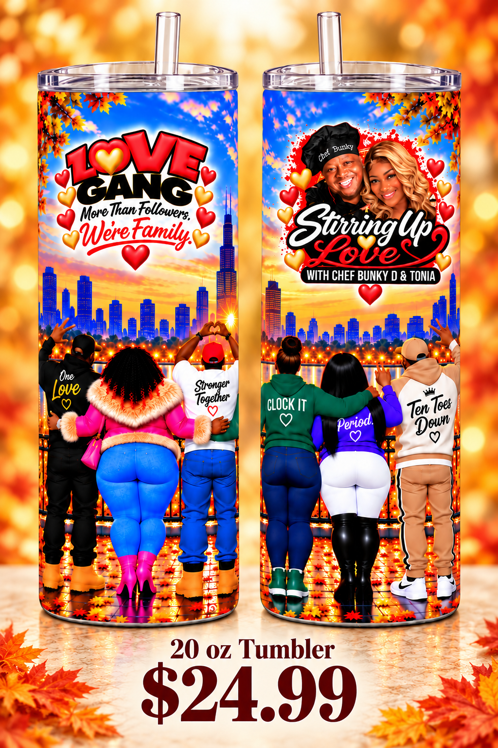 Love Gang “We’re Family” 20 oz Tumbler. ❤️