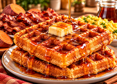 Fluffy Sweet Potato Pancake & Waffle Mix